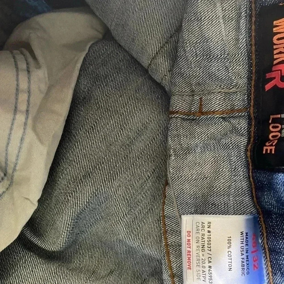 Ariat Work Flame Resistant M3 Loose Fit Straight Leg CAT 2 Jeans Size 48/32 New! - Picture 11 of 12